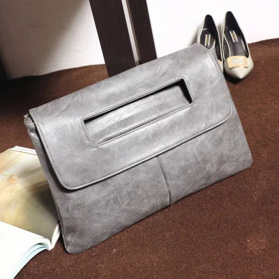 NIGEDU Women's PU Leather Crossbody Bag — Versatile Laptop Pouch & Clutch