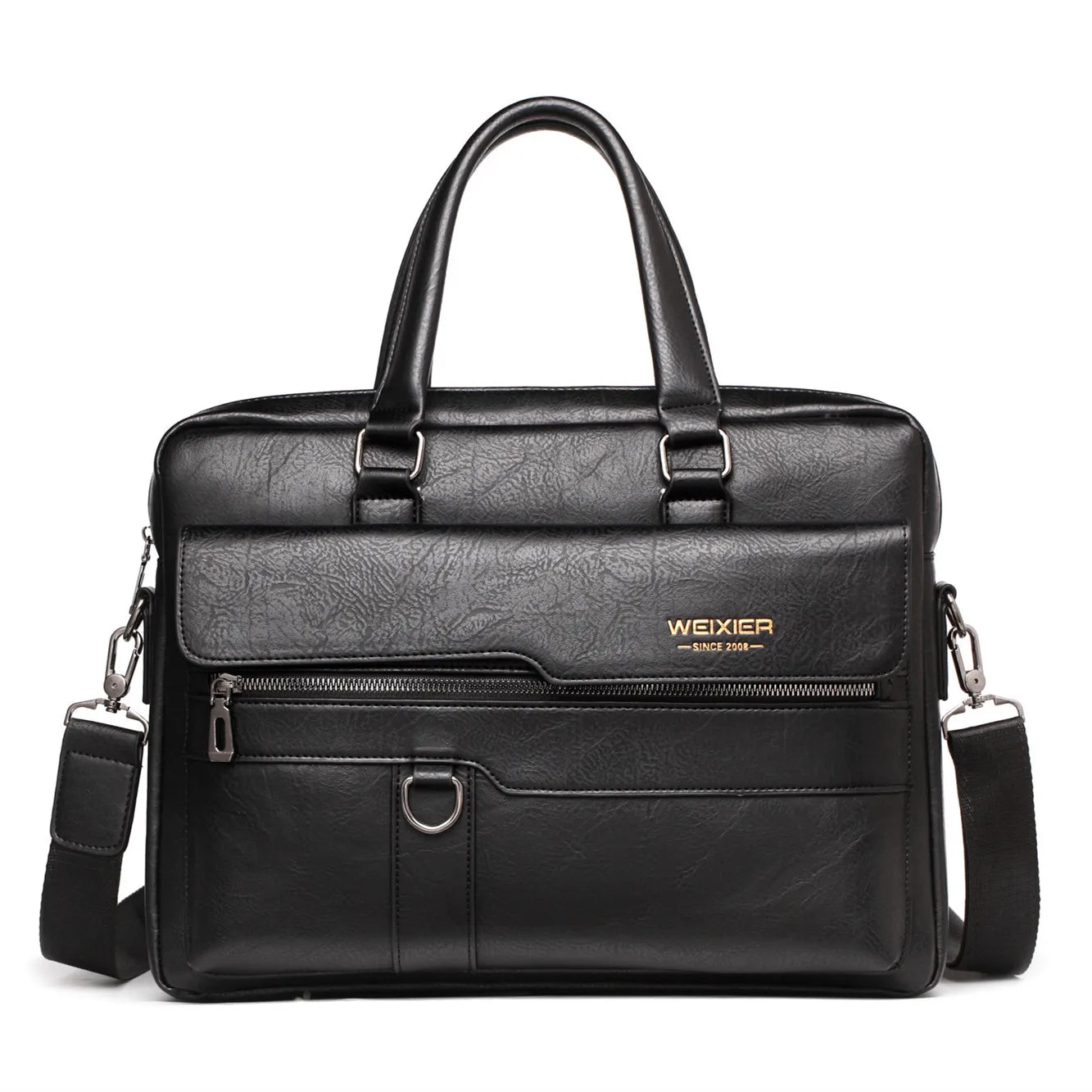 Bestform Men's PU Leather Briefcase — Professional Business Messenger Bag