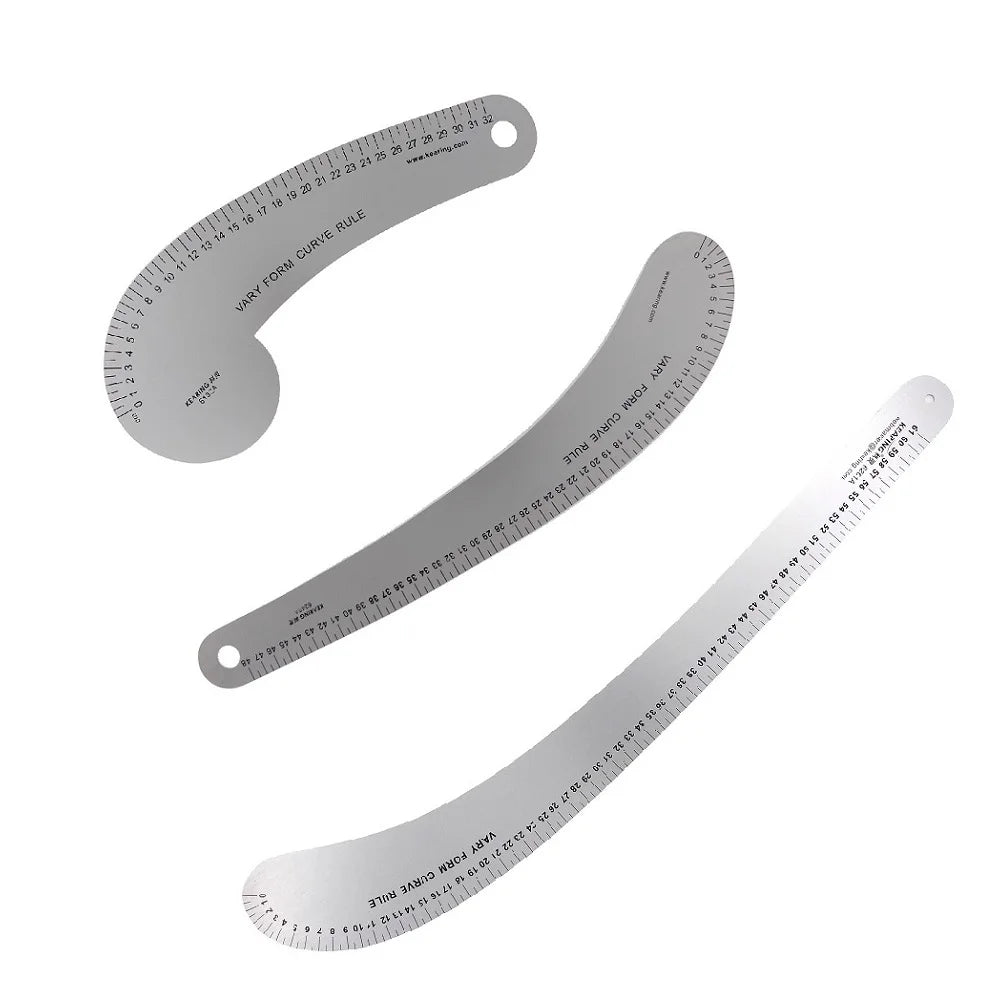 SmartBao Metal French Curve Ruler — Precision Drafting Tool for Fashion Design