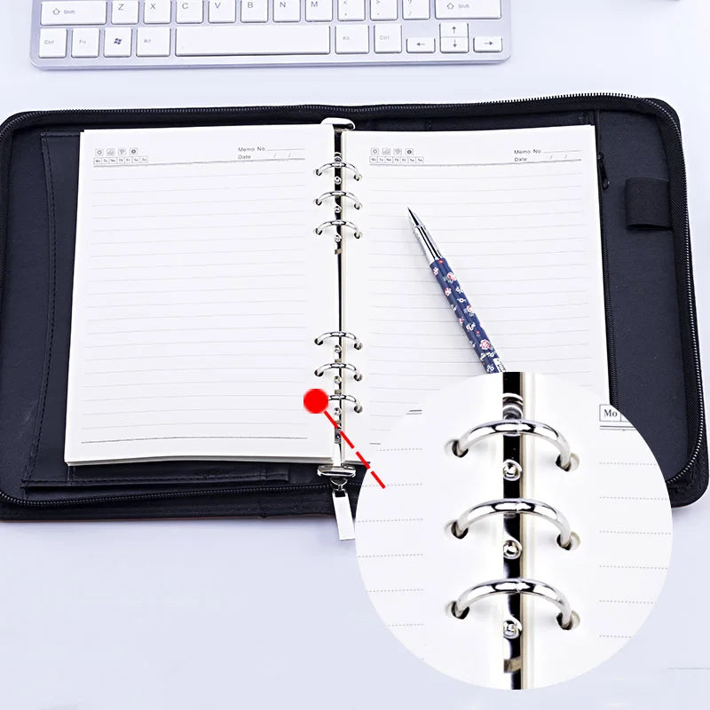 DIANNY A5 Padfolio File Folder — Executive Notebook with Calculator