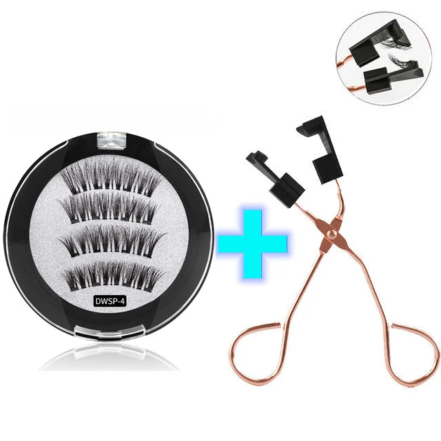 Anlinnet Magnetic False Eyelashes — Glue-Free 3D Handmade Lash Set