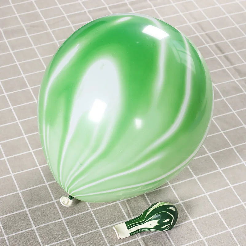Marble Agate Latex Balloons — Decorative Party Supplies for Events