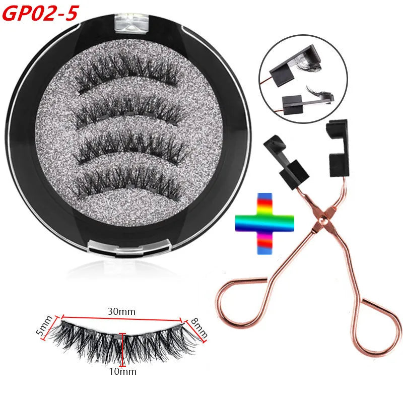 Anlinnet Magnetic False Eyelashes — Glue-Free 3D Handmade Lash Set