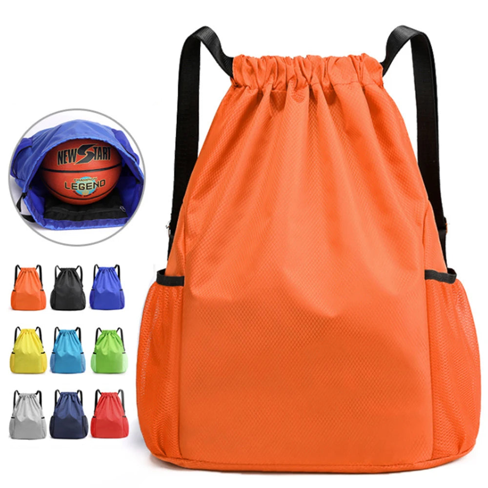 Large Capacity Drawstring Backpack — Versatile Sports & Travel Bag