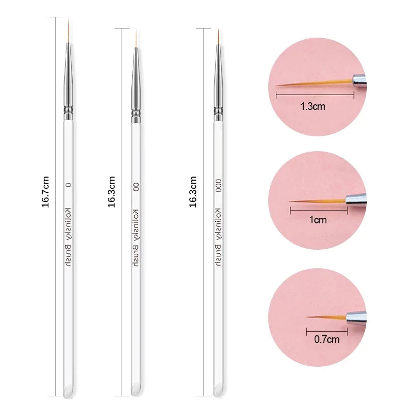 Nibiru DU Nail Art Brush Set — Professional Manicure & Gradient Tool Kit