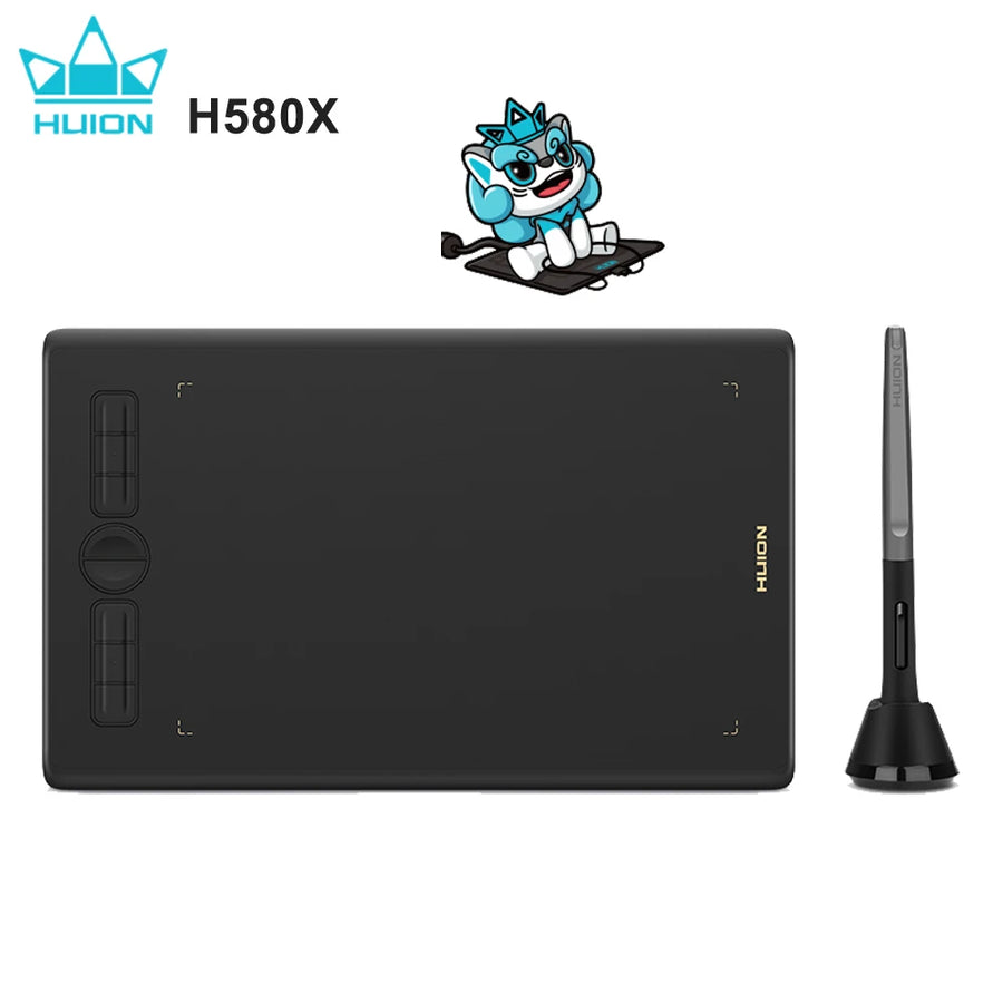 HUION H580X Inspiroy Graphics Tablet — Digital Drawing Pad with PW100 Pen