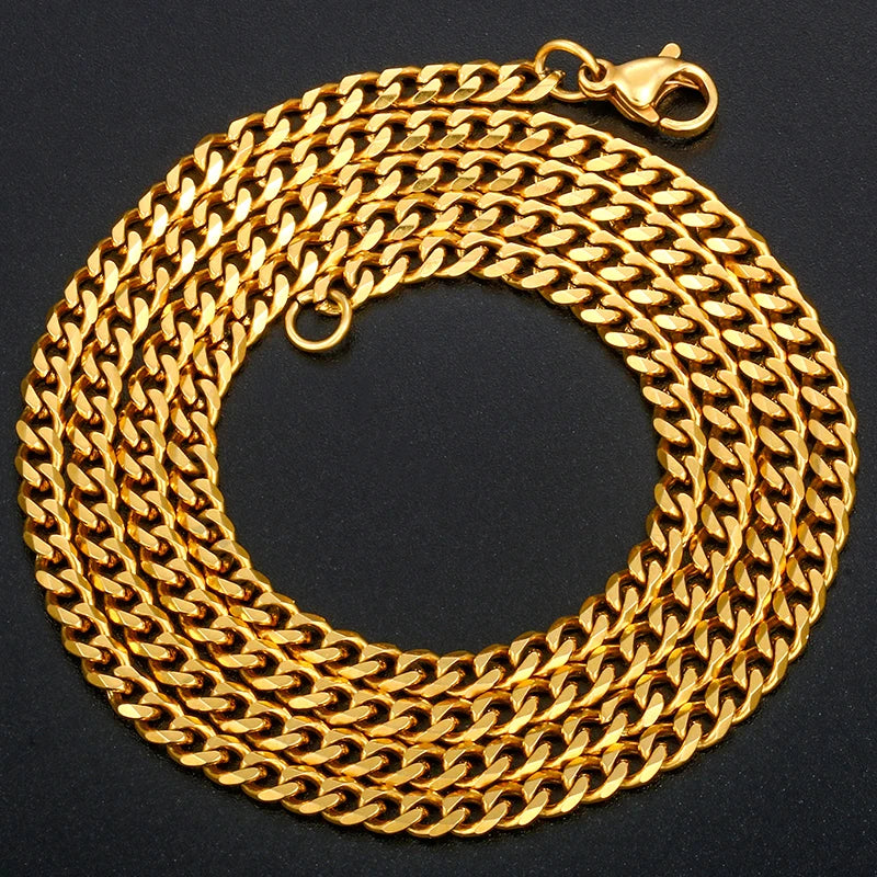 ICEOUTBOX Hip Hop Chain — Stainless Steel Cuban and Franco Style Necklace