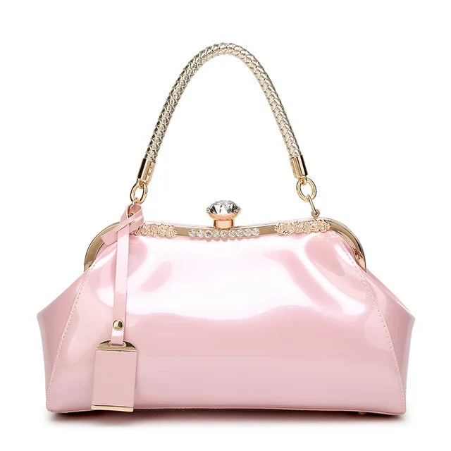 IGETBAG Patent Leather Evening Bag — Stylish Shoulder Bag for Parties