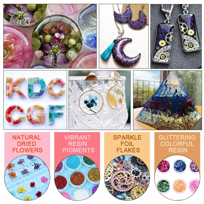 QIAO Epoxy Resin Casting Kit — DIY Jewelry Making Molds & Glue Set