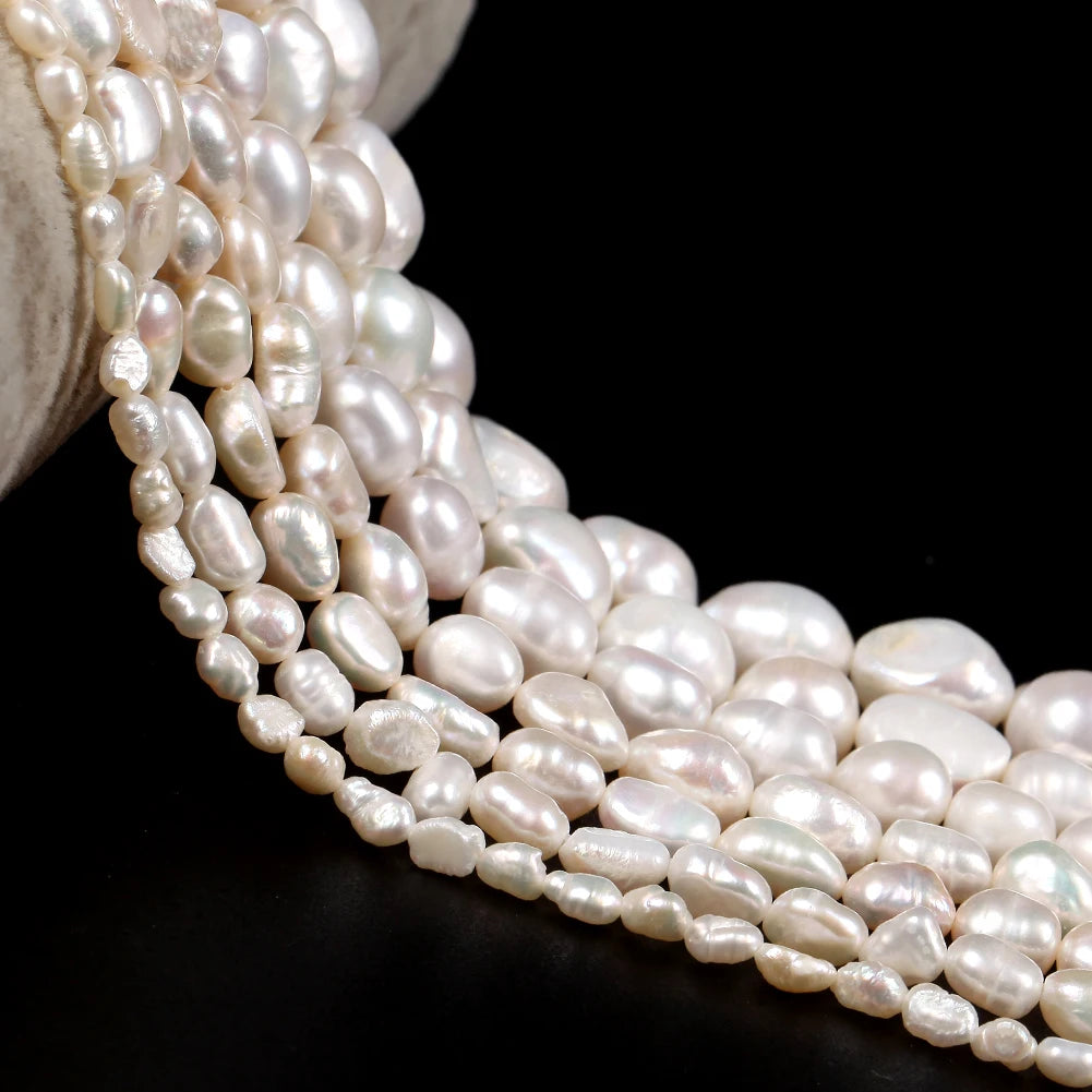 Natural Freshwater Pearl Beads — Irregular Shape Loose Pearls for DIY Jewelry