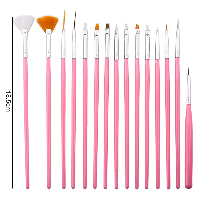 Nibiru DU Nail Art Brush Set — Professional Manicure & Gradient Tool Kit