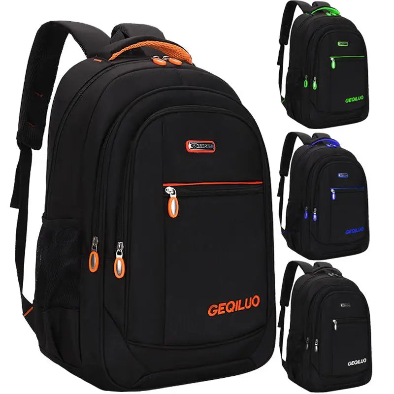 Waterproof Oxford Laptop Backpack — Large Capacity Travel Bag for Students
