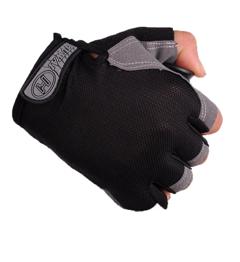 Half Finger Cycling Gloves — Breathable Anti-Slip Bike Mitts