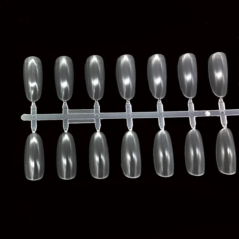 JEARLYU Clear False Nail Tips — Professional Nail Art Display & Practice Kit