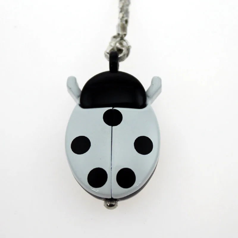 CYD CHAOYADA Ladybug Pendant Watch — Elegant Quartz Necklace Fob