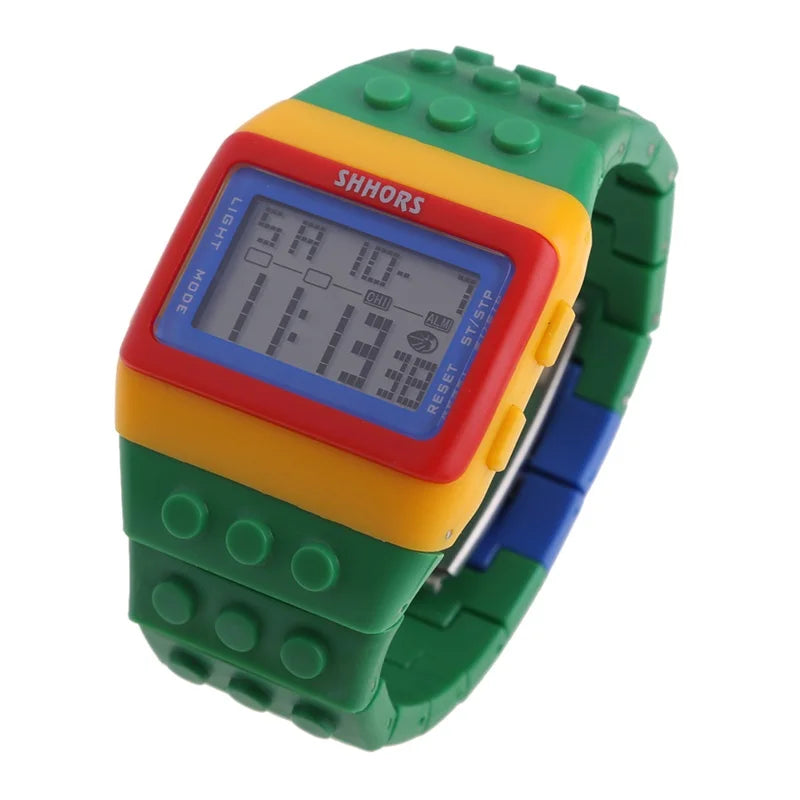 ACRDDK Digital LED Sports Watch — Colorful Block Style Wristwatch