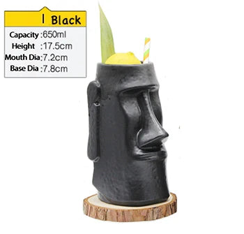 cocktailgeek Ceramic Tiki Mugs — Tropical Sculptural Drinkware for Home Bars