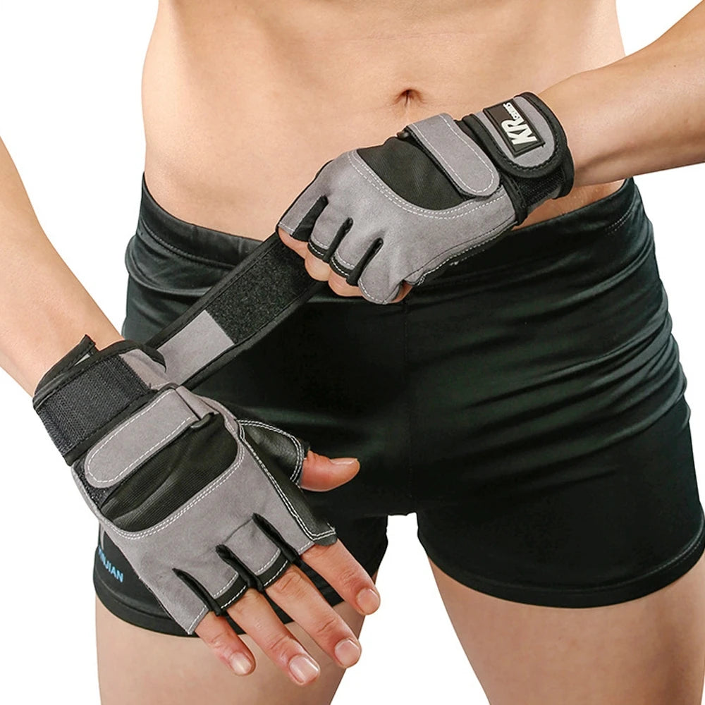 QUESHARK Weight Lifting Gloves — Half Finger Support for Fitness & Training