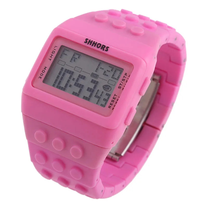 ACRDDK Digital LED Sports Watch — Colorful Block Style Wristwatch