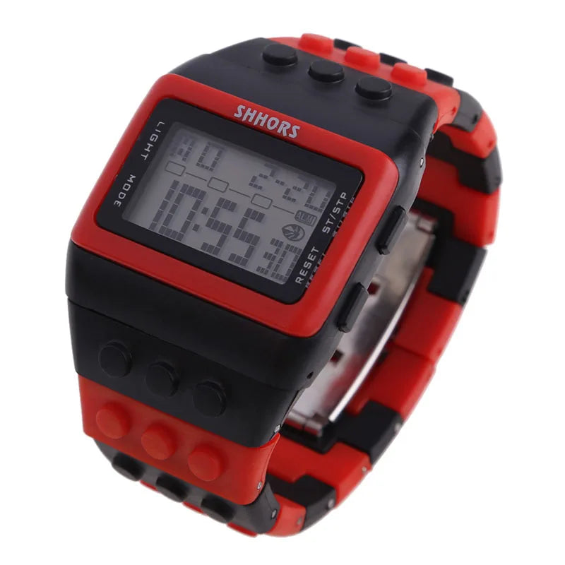 ACRDDK Digital LED Sports Watch — Colorful Block Style Wristwatch