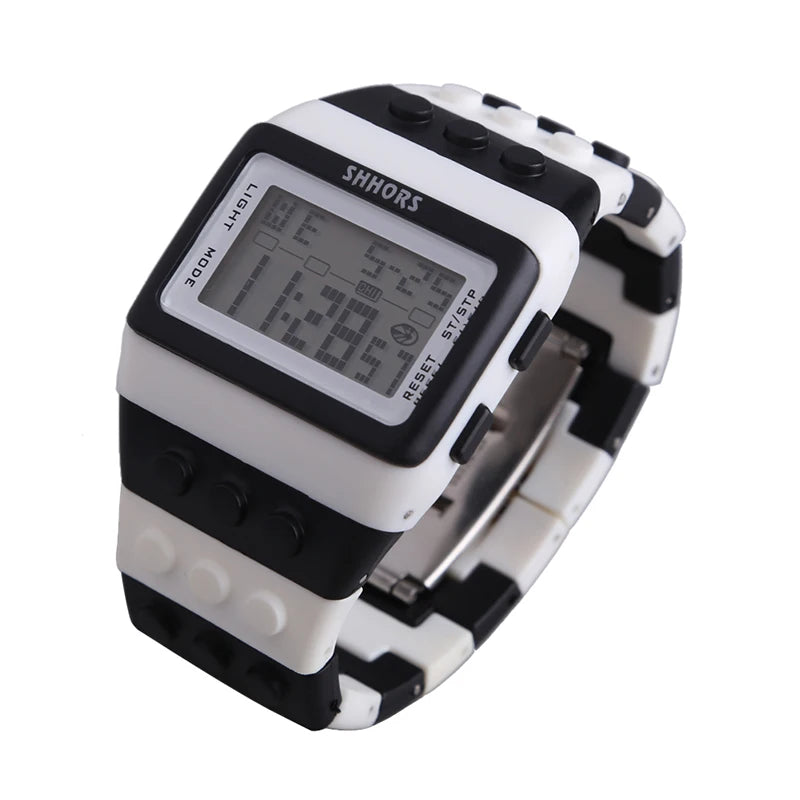 ACRDDK Digital LED Sports Watch — Colorful Block Style Wristwatch