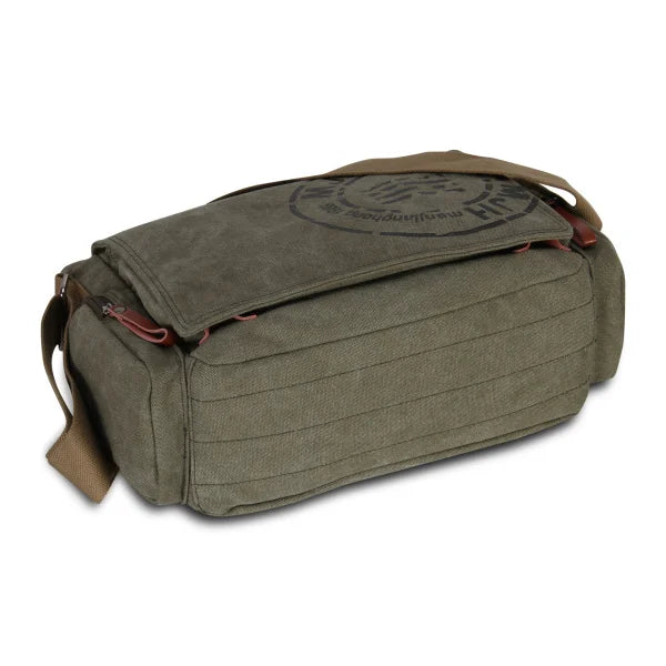 LANGSEN Men's Canvas Messenger Bag — Vintage Crossbody Travel Handbag