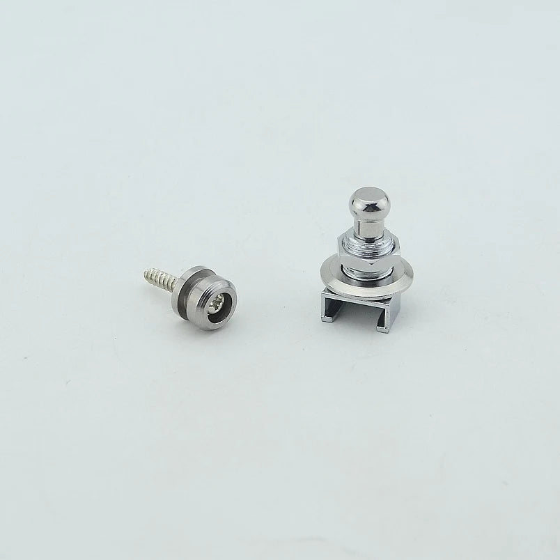 Guitar Strap Lock Buttons — Secure Metal Hardware for Guitar and Bass