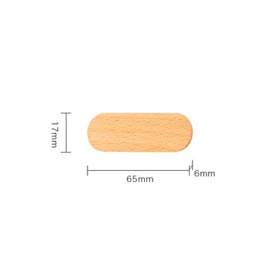 Wooden Magnetic Key Holder — Wall Mounted Storage Organizer with Hooks