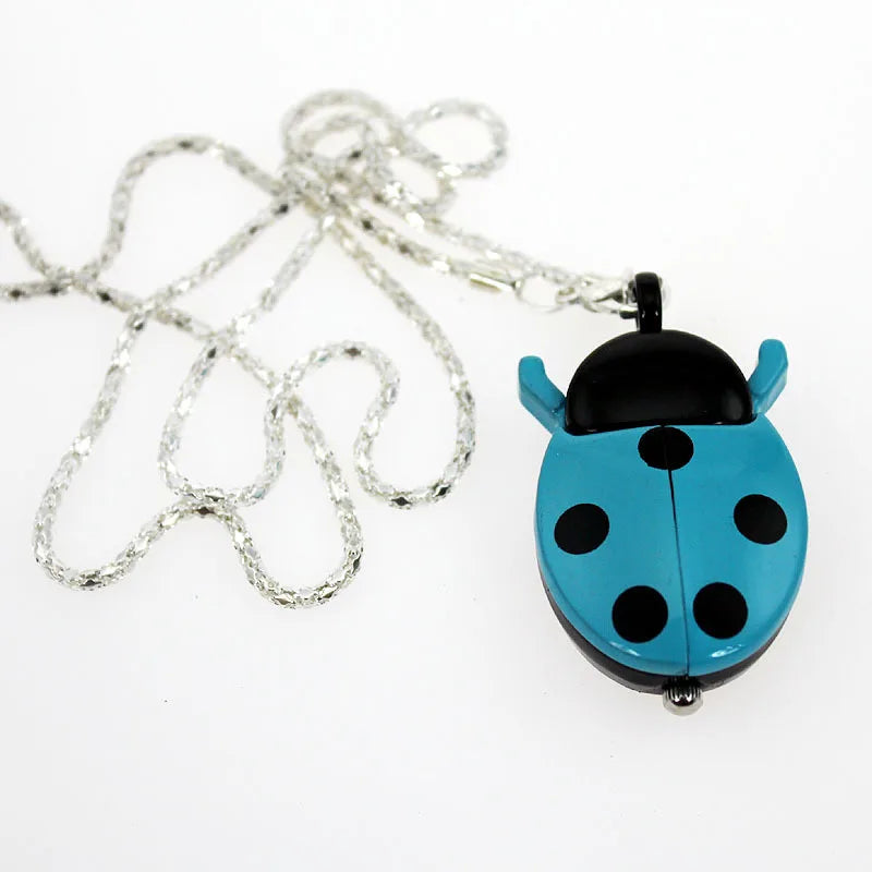 CYD CHAOYADA Ladybug Pendant Watch — Elegant Quartz Necklace Fob
