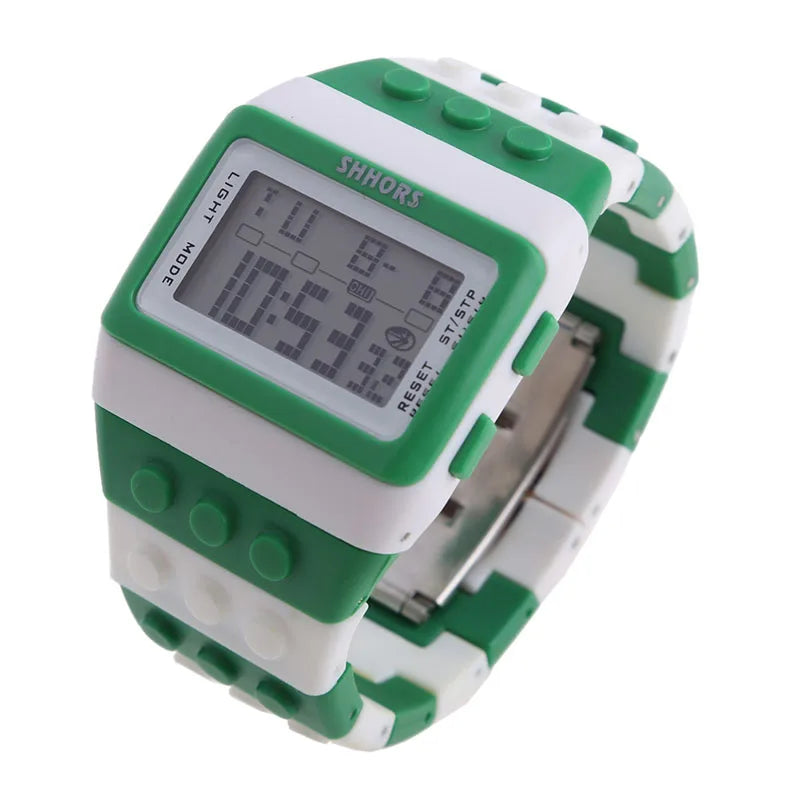 ACRDDK Digital LED Sports Watch — Colorful Block Style Wristwatch