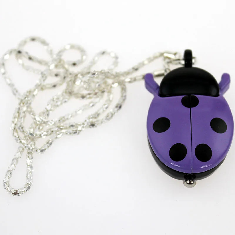 CYD CHAOYADA Ladybug Pendant Watch — Elegant Quartz Necklace Fob