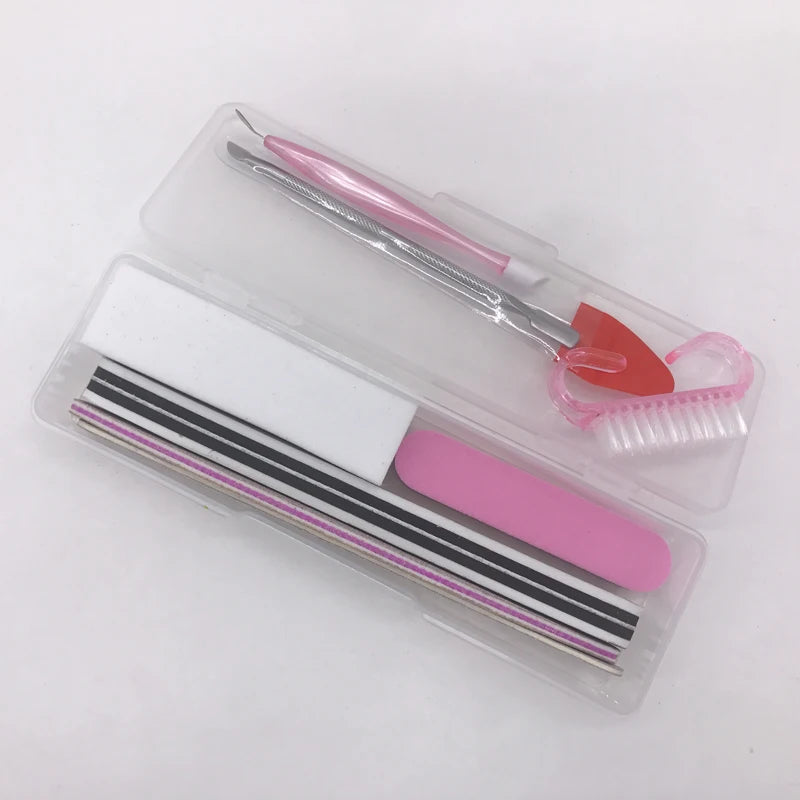 Professional 8-Piece Manicure Set — Complete Nail Art Kit with Storage Box