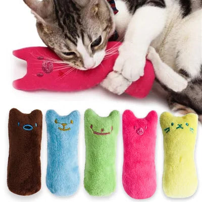 Dahomemon Catnip Plush Toy — Interactive Teeth Grinding Chew Toy for Kittens
