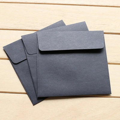 Lonelyeyes Kraft Mini Envelopes — Small Square Card Holders, 10 Pack