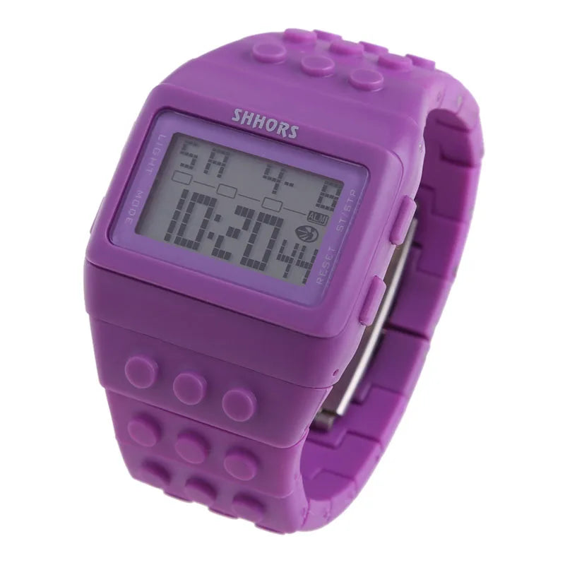ACRDDK Digital LED Sports Watch — Colorful Block Style Wristwatch