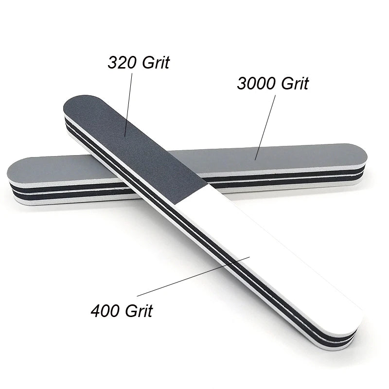 3-Way Nail Buffer Blocks — Professional Manicure & Polishing Tool Set