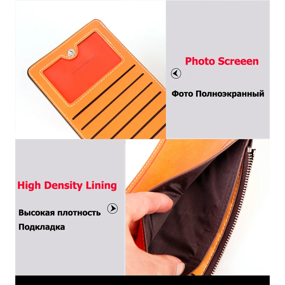 AyeBeau Slim Clutch Wallet — Multi-Compartment Phone Bag for Men and Women