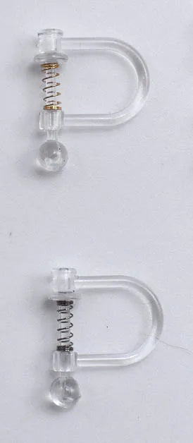 CLDXUCLD Ear Clip On Connectors — DIY Jewelry Findings for Non-Pierced Ears