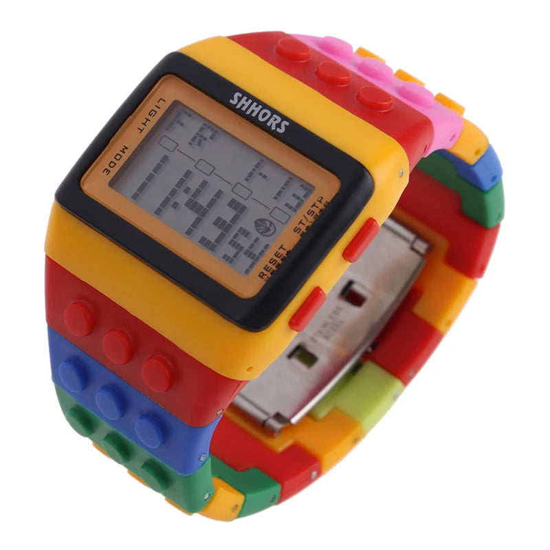 ACRDDK Digital LED Sports Watch — Colorful Block Style Wristwatch