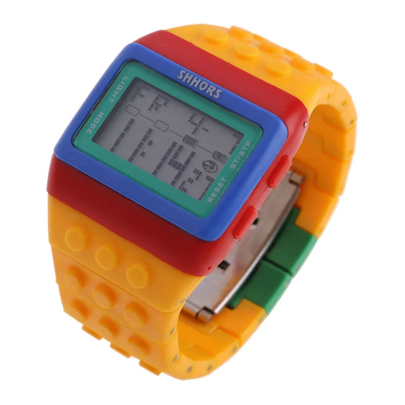 ACRDDK Digital LED Sports Watch — Colorful Block Style Wristwatch
