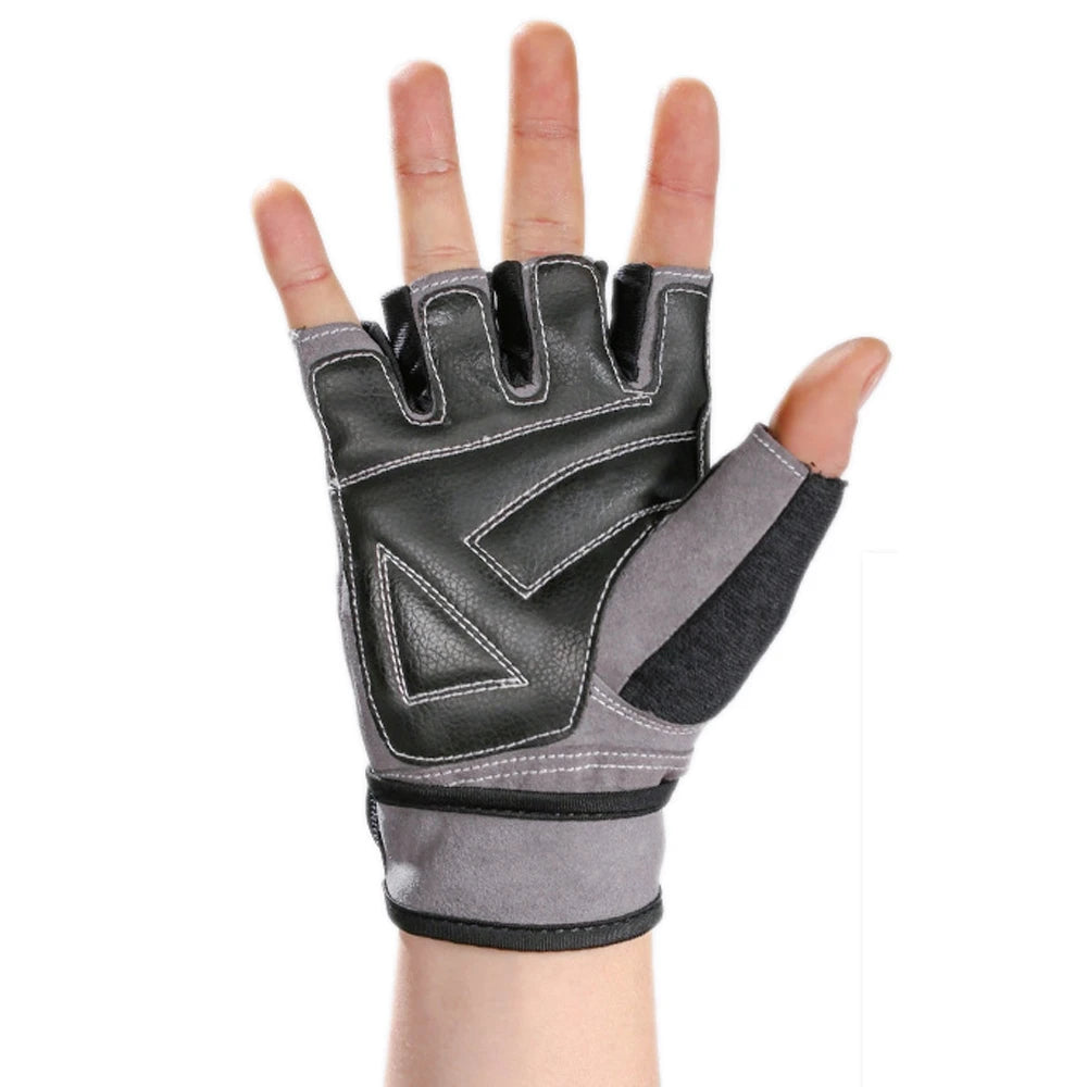 QUESHARK Weight Lifting Gloves — Half Finger Support for Fitness & Training