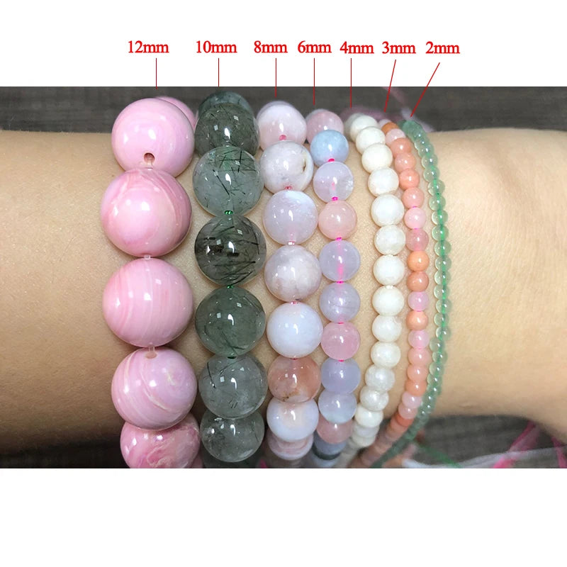 White Cracked Crystal Beads — Round Loose Spacer Beads for DIY Jewelry