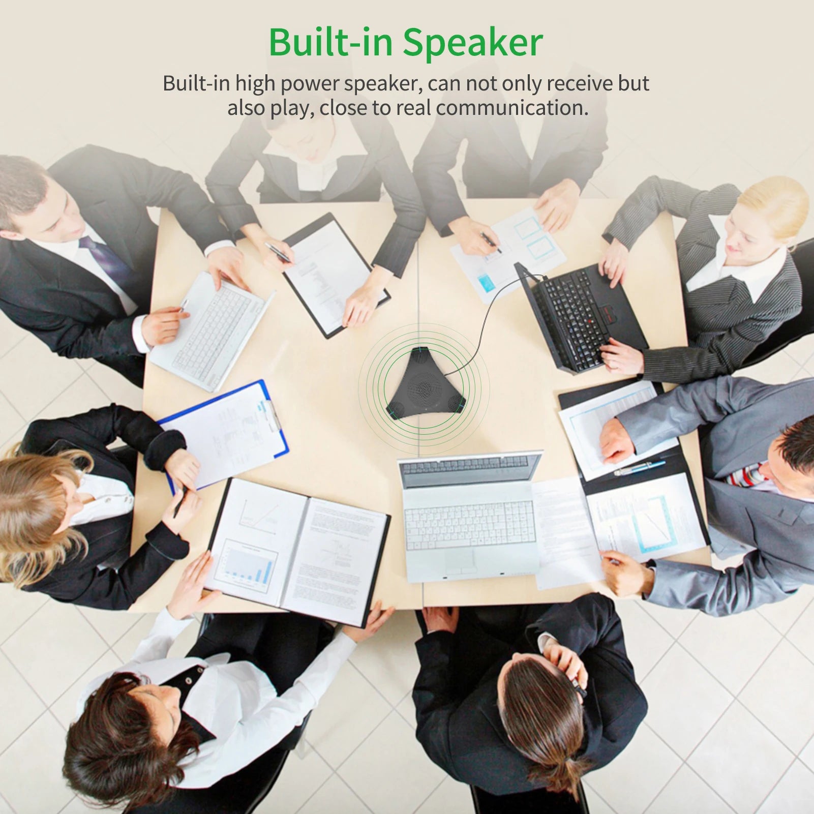docooler USB Speakerphone — Omnidirectional Conference Microphone with 360° Pickup