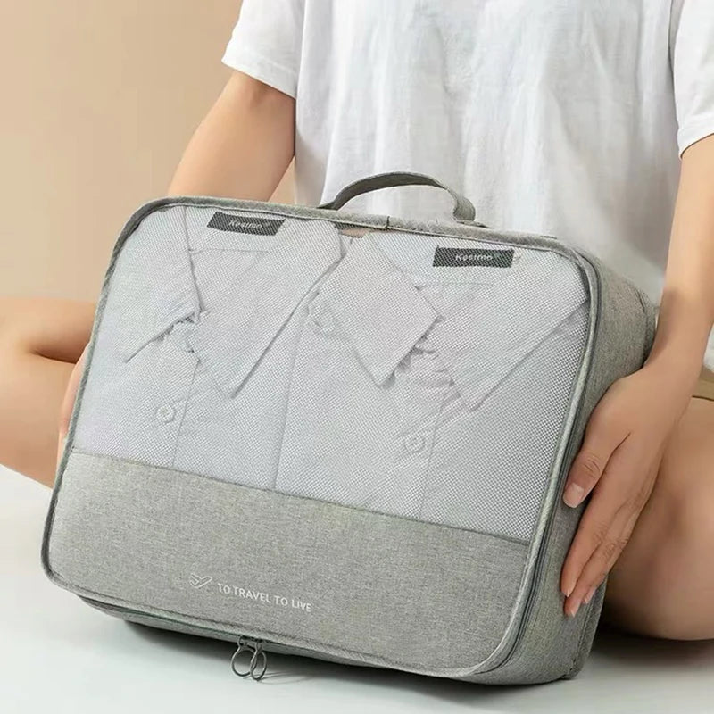 7-Piece Travel Organizer Set — Suitcase Storage Bags for Clothes and Accessories