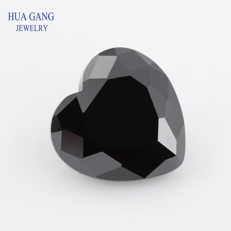 Multicolor Heart Shape Cubic Zirconia Stones — Brilliant Cut Loose Gems for Jewelry Making