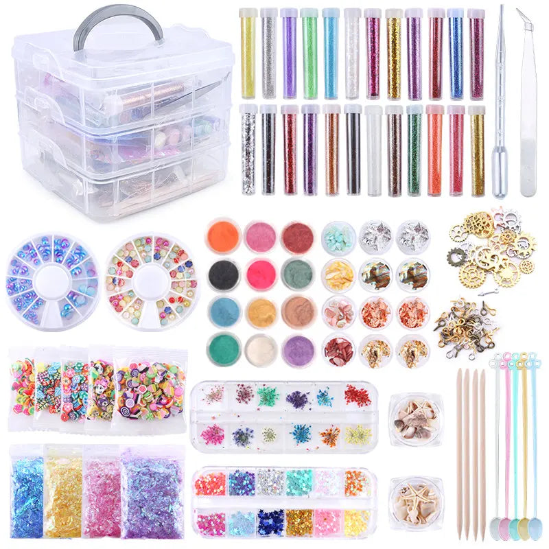 QIAO Epoxy Resin Casting Kit — DIY Jewelry Making Molds & Glue Set