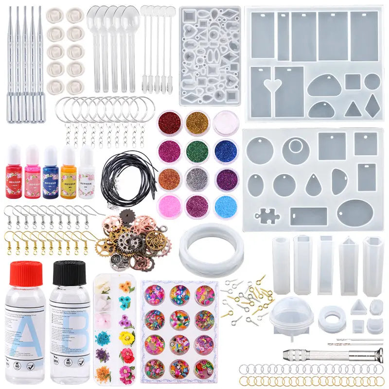 QIAO Epoxy Resin Casting Kit — DIY Jewelry Making Molds & Glue Set