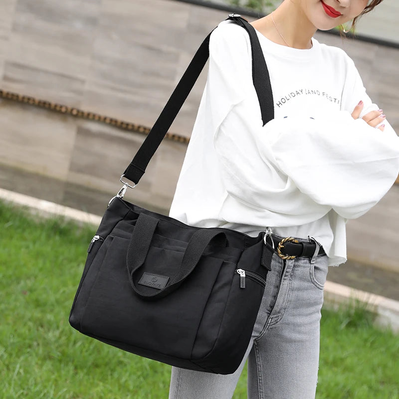 Cooamy Nylon Shoulder Bag — Versatile Fashion Handbag for Women