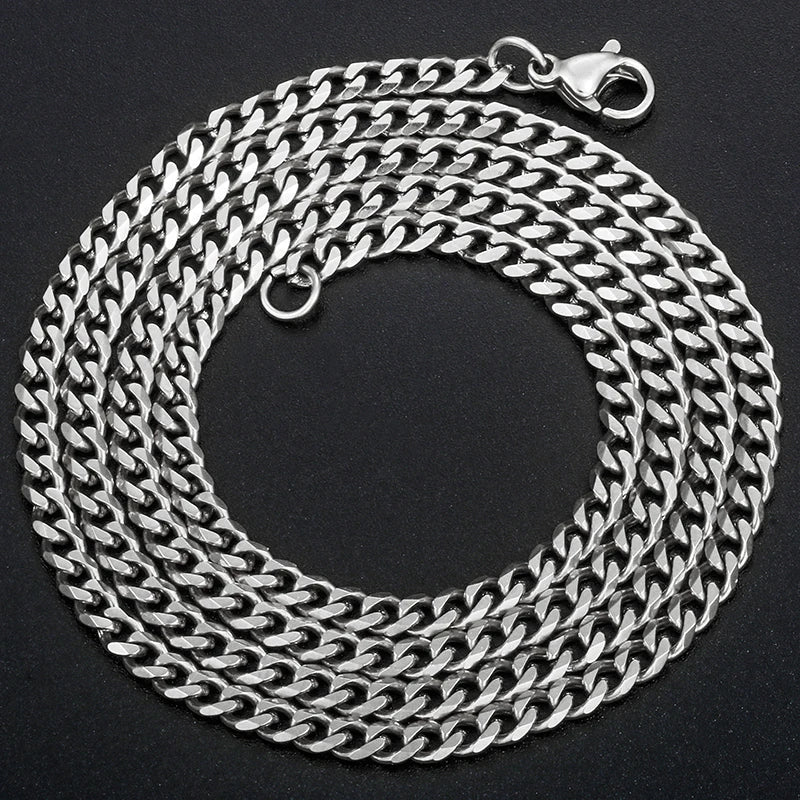 ICEOUTBOX Hip Hop Chain — Stainless Steel Cuban and Franco Style Necklace