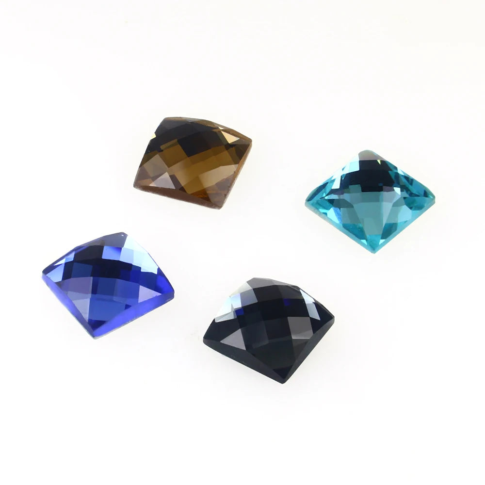 Square Glass Rhinestones — Flatback Crystal Gems for Nail Art & Crafts
